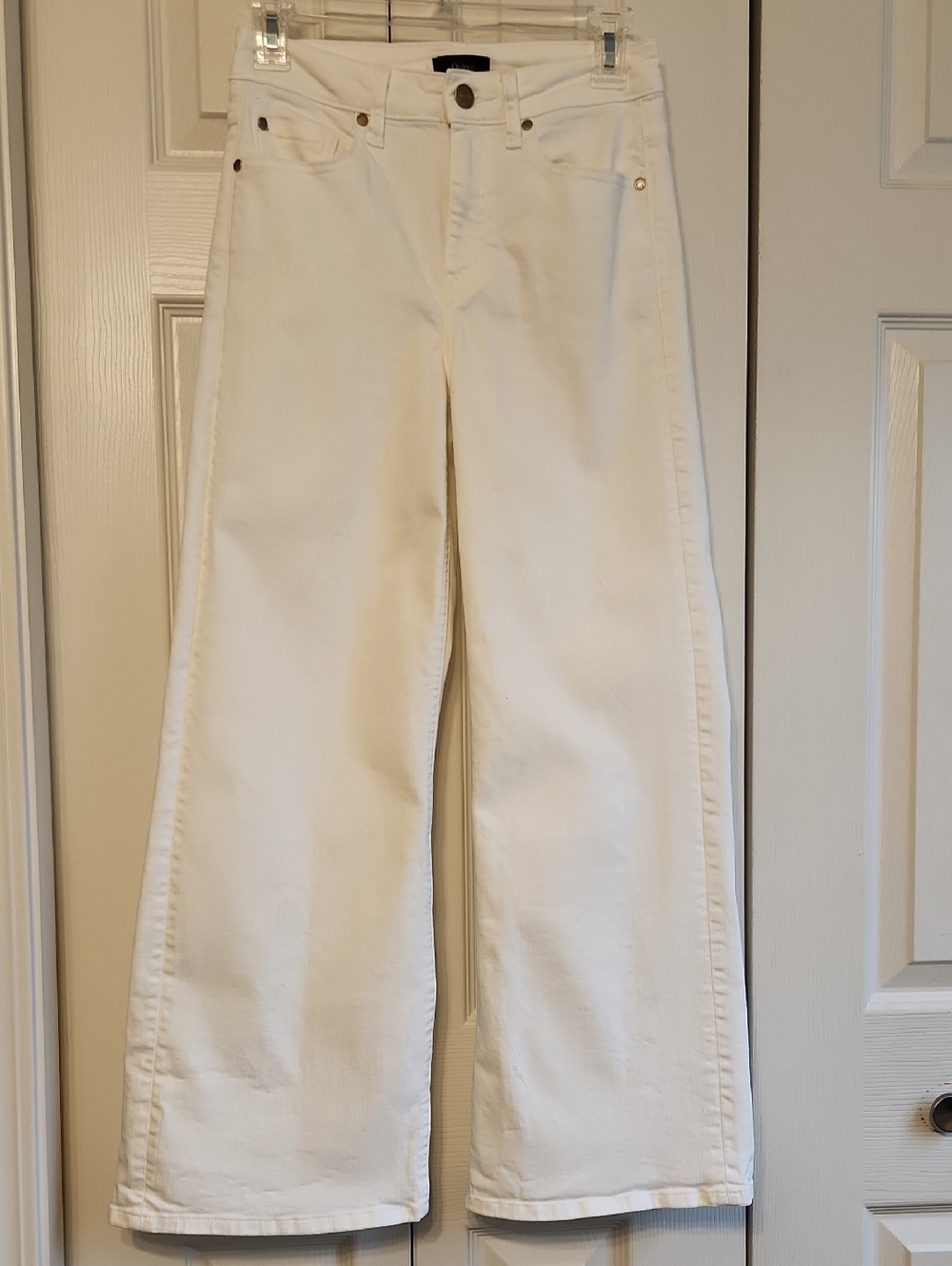 Quince Bella Stretch White Wide-Leg Jeans Size 25